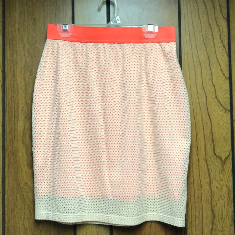 Mossimo netted orange mini skirt